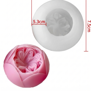 3D Peony Rose Silicone Mold (Medium) J - 5194