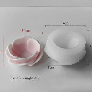 3D Open Blossom Flower Silicone Mold J- 5062