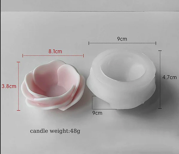 3D Open Blossom Flower Silicone Mold J- 5062 3D Open Blossom Flower Silicone Mold J- 5062