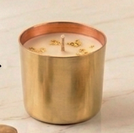 Miniature Metallic Gold Votive Candle (2" x 2")
